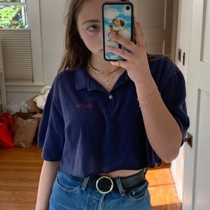 Guess cropped vintage polo